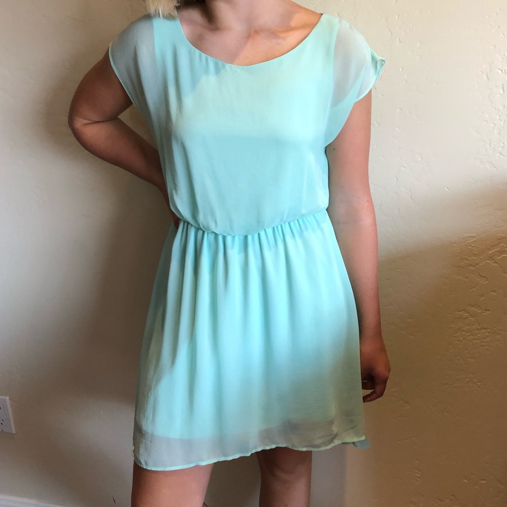 Mint Green Casual Lush Dress